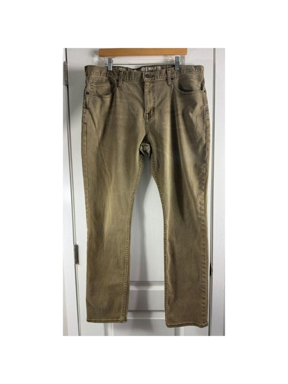 Mossimo Supply Co. Men's Total Flex Slim Jeans Brown Denim Size 38 x 32